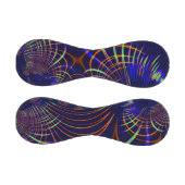 ライムグリーンから珊瑚と青までの尖った曲線 野球ボール (パネル)