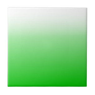 ライムグリーンから白へのグラデーション#00cc00 タイル