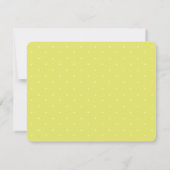 ライムグリーンかわいい妊娠ママクジラの赤ちゃんシャワー サンキューカード (裏面)