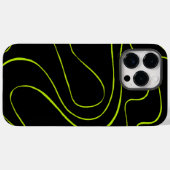 ライムグリーンとブラックのEbbとFlow 2 Case-Mate iPhoneケース (裏面 (横))