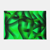 ライムグリーンとブラックカーリング影で？ ドアマット (正面)