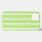 ライムグリーンとベージュ5つのストライプパターン Case-Mate iPhoneケース (裏面 (横))