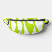 ライムグリーンとホワイトのEbbとFlow 4 ファニーパック (レイダウン)