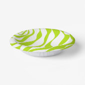 ライムグリーンとホワイトのEbbとFlow 4 ペーパーボウル (傾斜あり)