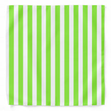 ライムグリーンとホワイトキャンディストライプー