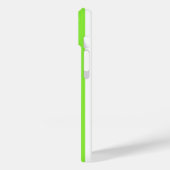 ライムグリーンとホワイトキャンディストライプー Case-Mate iPhoneケース (裏面 / 左)