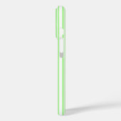ライムグリーンとホワイトキャンディストライプー Case-Mate iPhoneケース (裏面 / 左)