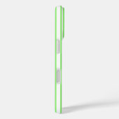 ライムグリーンとホワイトキャンディストライプー Case-Mate iPhoneケース (裏面 / 右)