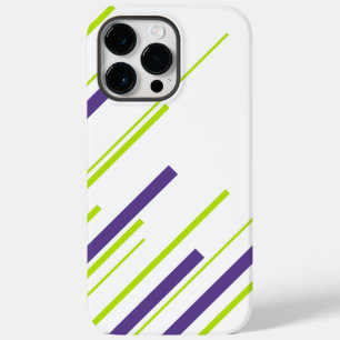 ライムグリーンと紫の対角線 Case-Mate iPhone 14 PRO MAXケース