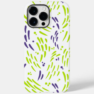 ライムグリーンと紫の流れ Case-Mate iPhone 14 PRO MAXケース