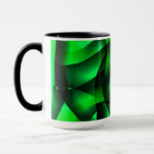 ライムグリーンと黒い波紋に影が付いているか？ マグカップ (左)