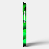 ライムグリーンと黒い波紋に影が付いているか？ Case-Mate iPhoneケース (裏面 / 左)