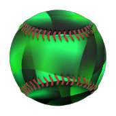 ライムグリーンと黒のカーリングと影は？ 野球ボール (正面)