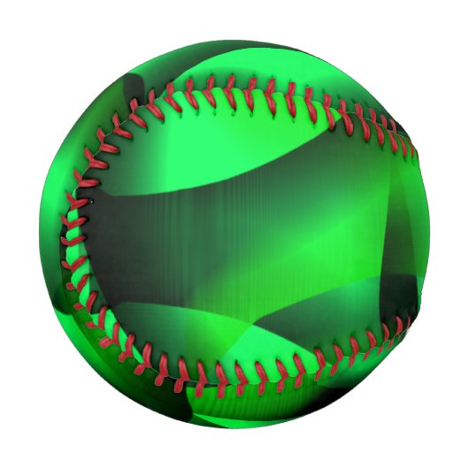 ライムグリーンと黒のカーリングと影は？ 野球ボール (正面左)