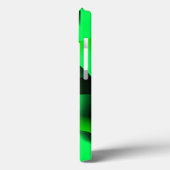 ライムグリーンと黒のカーリングと影は？ Case-Mate iPhoneケース (裏面 / 左)