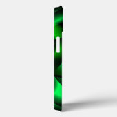 ライムグリーンと黒のカーリングと影は？ Case-Mate iPhoneケース (裏面 / 右)