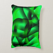 ライムグリーンと黒の起伏と影で？ アクセントクッション (裏面(縦))