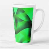 ライムグリーンと黒の起伏と影で？ カフェラテマグ (右)