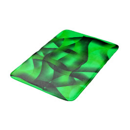 ライムグリーンと黒の起伏と影で？ バスマット