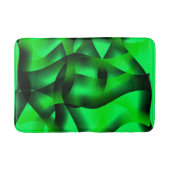 ライムグリーンと黒の起伏と影で？ バスマット (正面)
