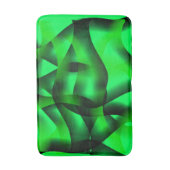 ライムグリーンと黒の起伏と影で？ バスマット (正面縦)