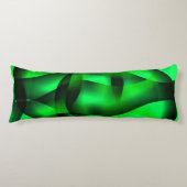 ライムグリーンと黒の起伏と影で？ ボディピロー (正面)