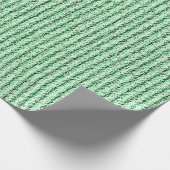ライムグリーンにストライプラフなコーデュロイの製品 ラッピングペーパー (角)