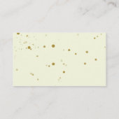 ライムグリーンのひつじの赤ちゃんのシャワーお礼 エンクロージャーカード (裏面)