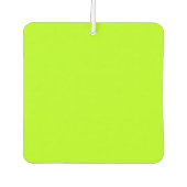 ライムグリーンのアクセントカスタマイズ準備 カーエアーフレッシュナー (正面)