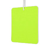 ライムグリーンのアクセントカスタマイズ準備 カーエアーフレッシュナー (左)