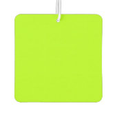 ライムグリーンのアクセントカスタマイズ準備 カーエアーフレッシュナー (裏面)