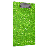 ライムグリーンのグリッターのクリップボード クリップボード (右)