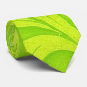 ライムグリーンのスマートなパターン ネクタイ (ロール)