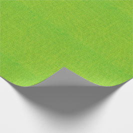 ライムグリーンのバーラップの質 ラッピングペーパー