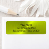 ライムグリーンのメタリックルック ラベル (インサイチュ)