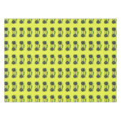 ライムグリーンのモンスタートラック テーブルクロス (正面(横))