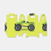 ライムグリーンのモンスタートラック フェイバーボックス (折り畳みなし)