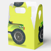 ライムグリーンのモンスタートラック フェイバーボックス (オープン)