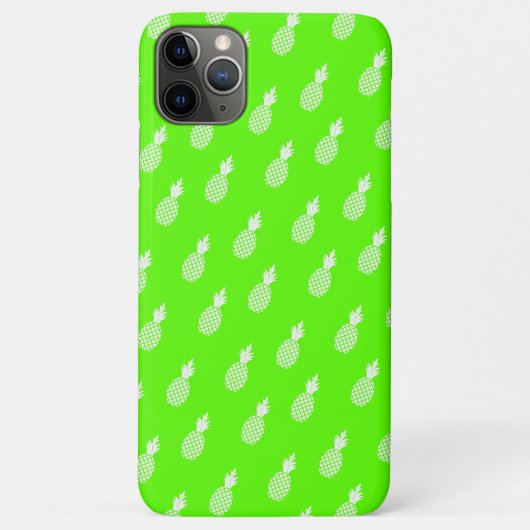 ライムグリーンの可愛いパイナップル柄の若々しいデザイン Case-Mate iPhoneケース (裏面)