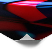 ライムグリーンの唇とピンクの目の眉を持つコブラヘビ ポスター (角)