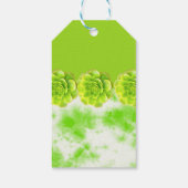 ライムグリーンの多肉植物ギフトタグ ギフトタグ (裏面)