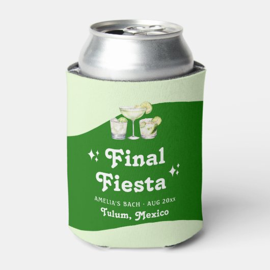 ライムグリーンの柑橘類フィエスタ独身最後の祭り 缶クーラー (缶正面)