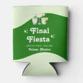 ライムグリーンの柑橘類フィエスタ独身最後の祭り 缶クーラー (正面)