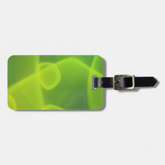 ライムグリーンの細胞 ラゲッジタグ (正面横)