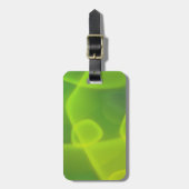ライムグリーンの細胞 ラゲッジタグ (正面縦)