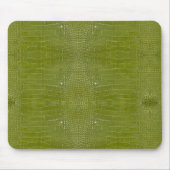 ライムグリーンアリゲータテクスチャプリント マウスパッド (正面)
