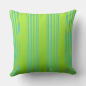 ライムグリーンアンドターコイズ クッション (裏面)