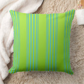 ライムグリーンアンドターコイズ クッション (ブランケット)