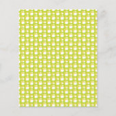 ライムグリーンイエローウィーヴスクエアスクレープブック紙 (正面)