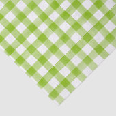 ライムグリーンウォーターカラードットギンガム 薄葉紙 (詳細)
